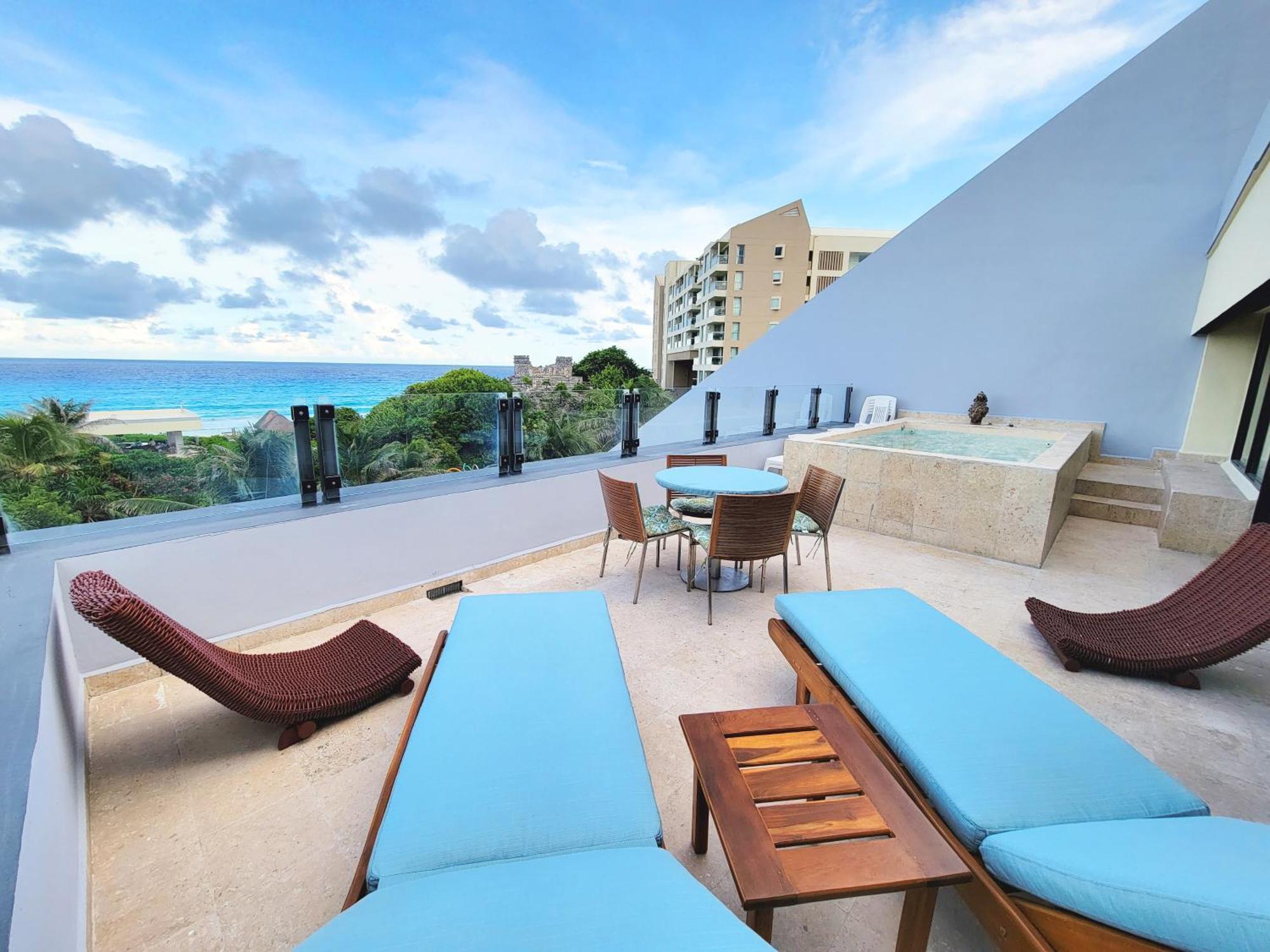 Beachfront Getaway Condo Cancún Buitenkant foto