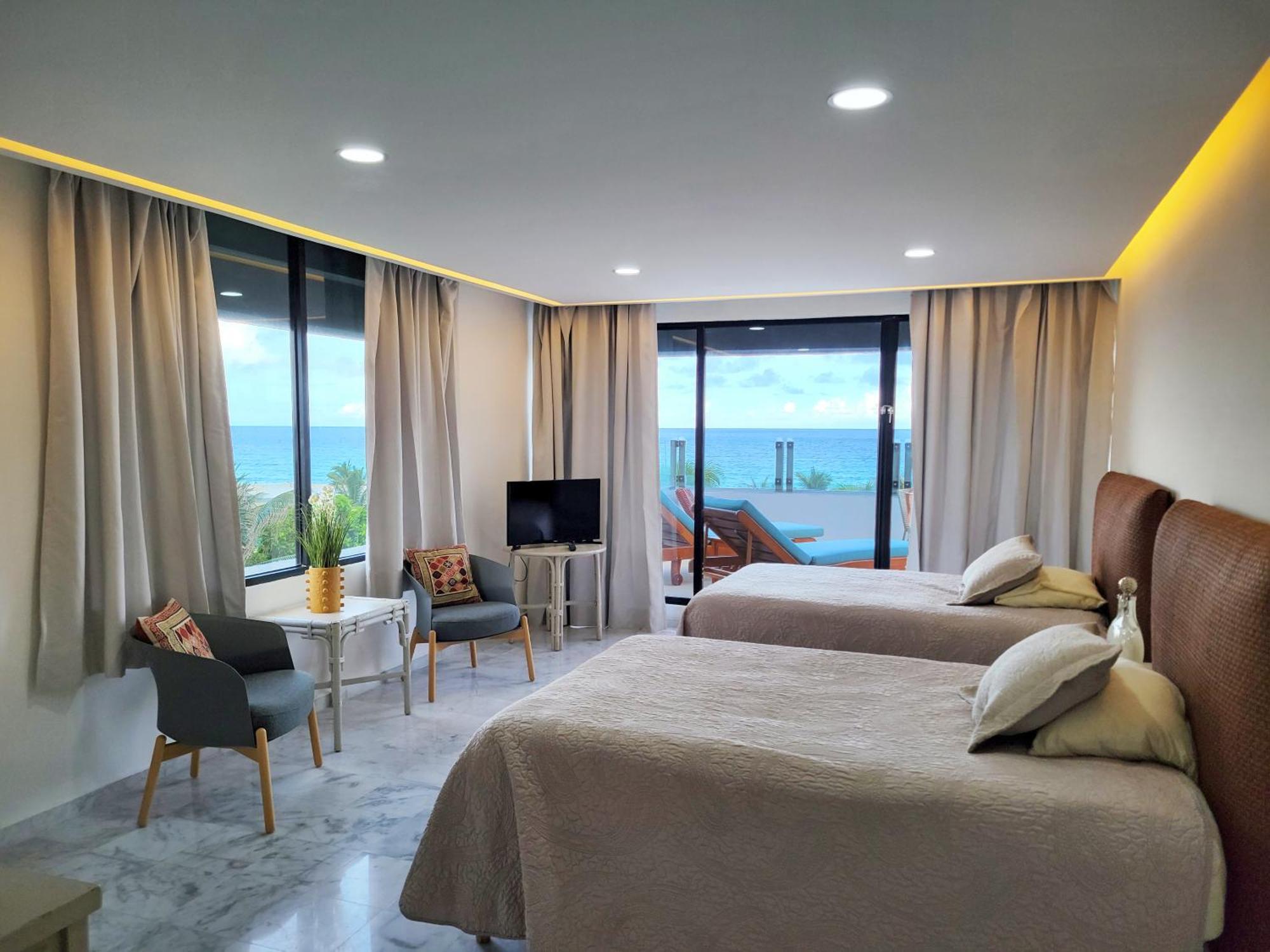 Beachfront Getaway Condo Cancún Buitenkant foto