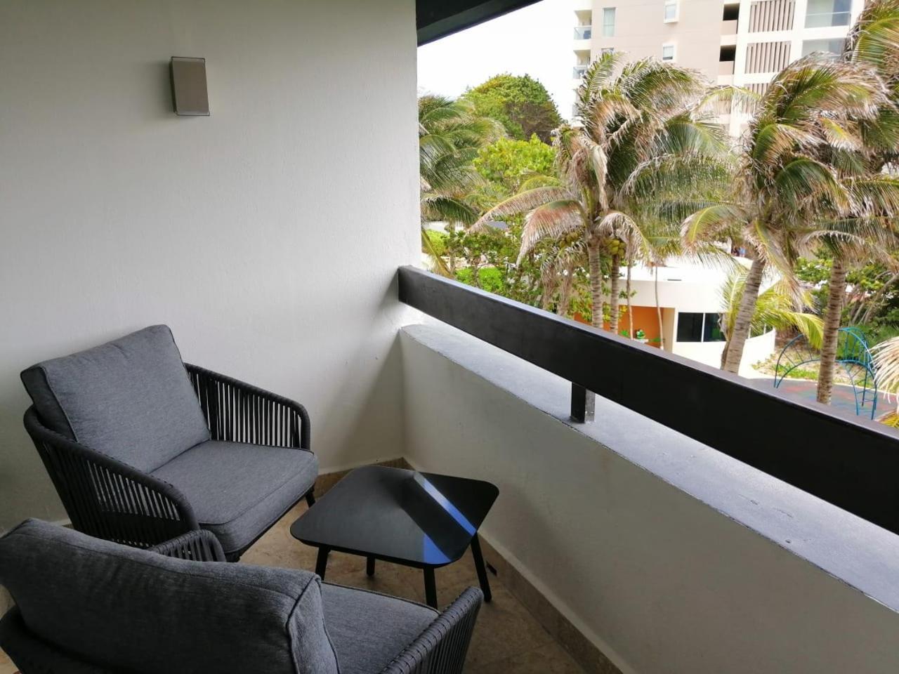 Beachfront Getaway Condo Cancún Kamer foto