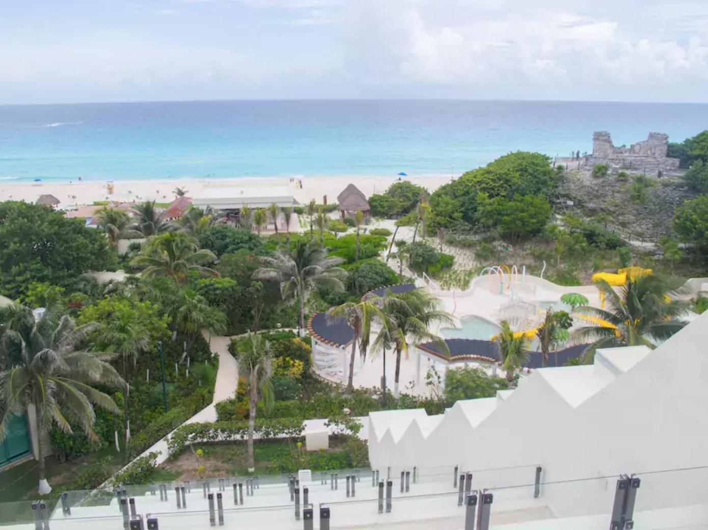 Beachfront Getaway Condo Cancún Kamer foto